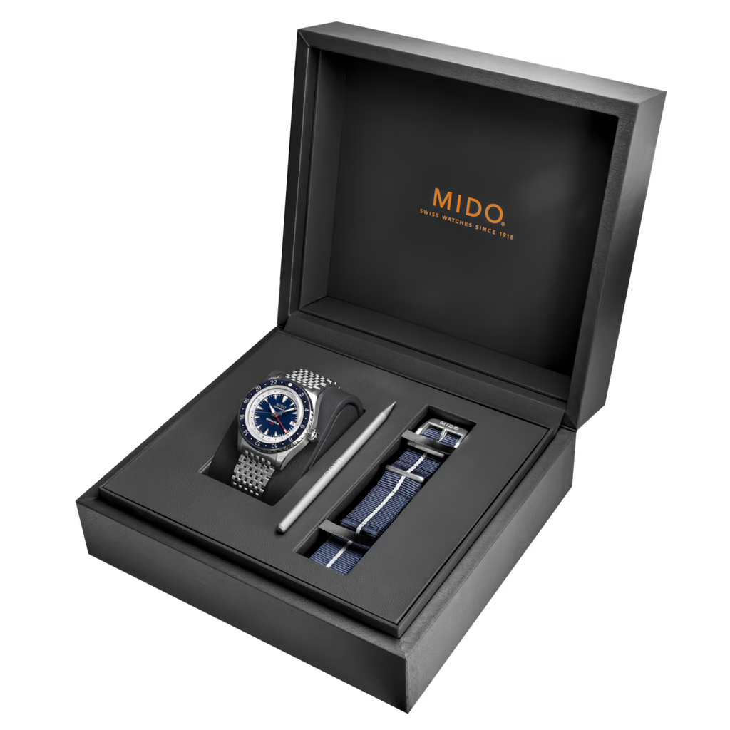 MIDO OCEAN STAR GMT
*SPECIAL EDITION (1 EXTRA STRAP)* - M026.829.18.041.00