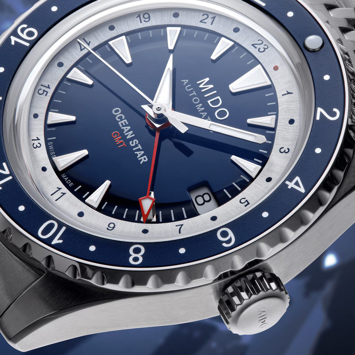 MIDO OCEAN STAR GMT
*SPECIAL EDITION (1 EXTRA STRAP)* - M026.829.18.041.00