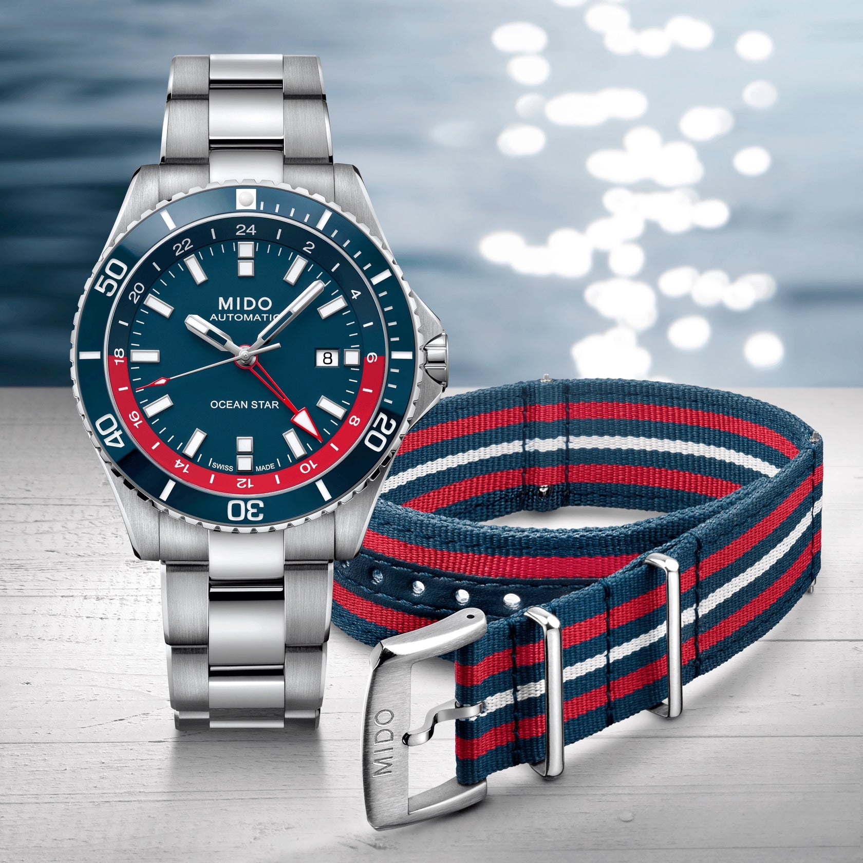 MIDO OCEAN STAR GMT - M026.629.11.041.00