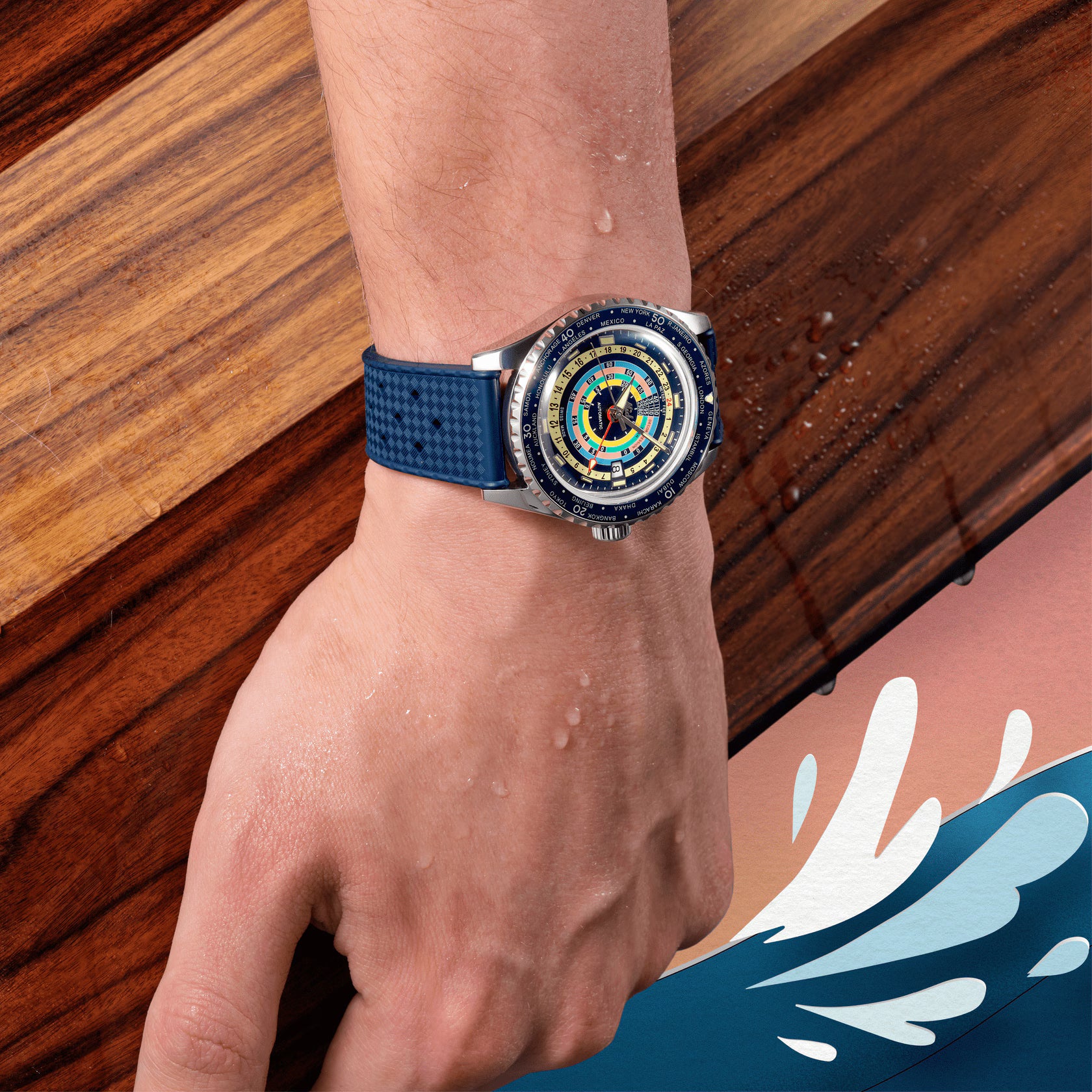 MIDO OCEAN STAR DECOMPRESSION WORLDTIMER - M026.829.17.041.00