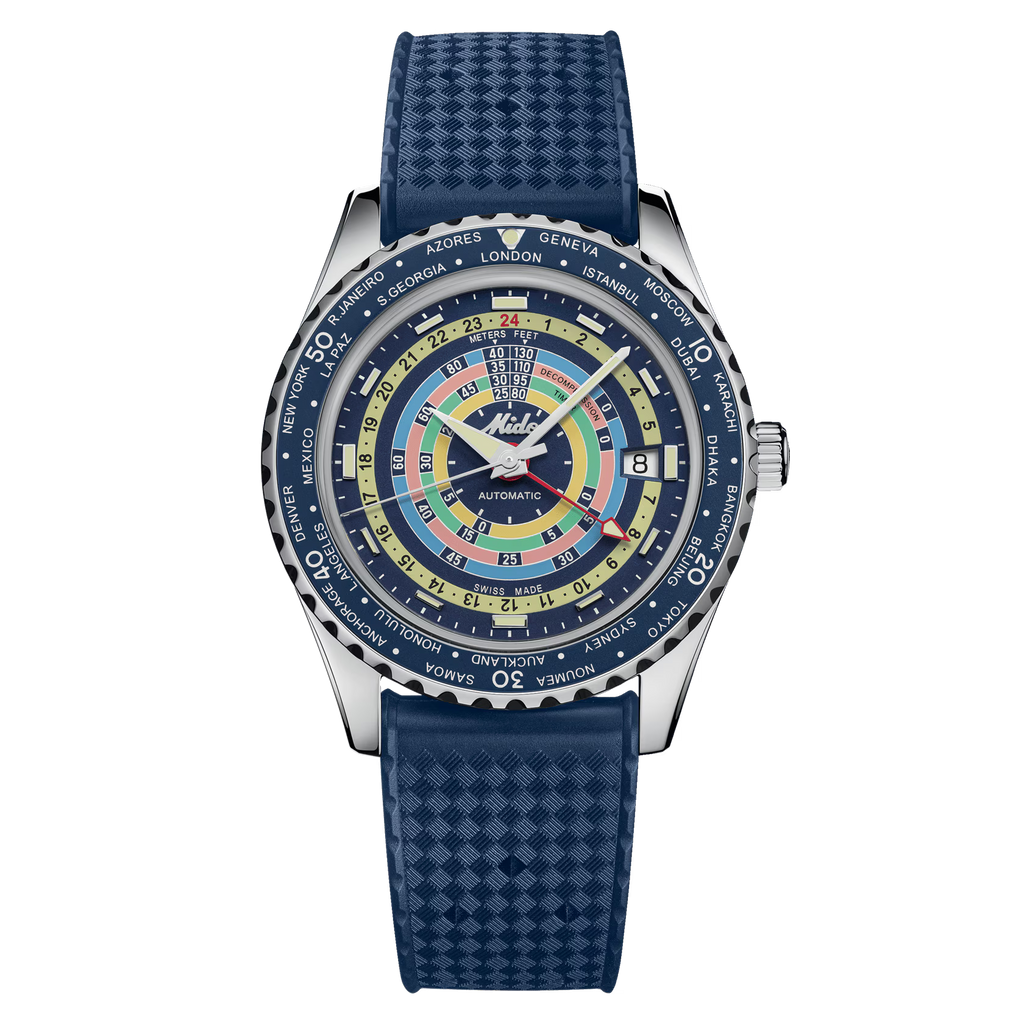 MIDO OCEAN STAR DECOMPRESSION WORLDTIMER - M026.829.17.041.00