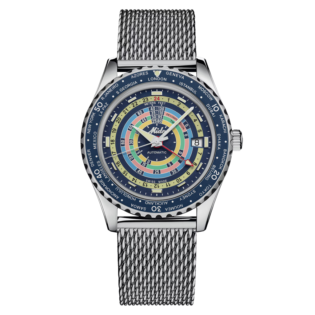 MIDO OCEAN STAR DECOMPRESSION WORLDTIMER - M026.829.17.041.00