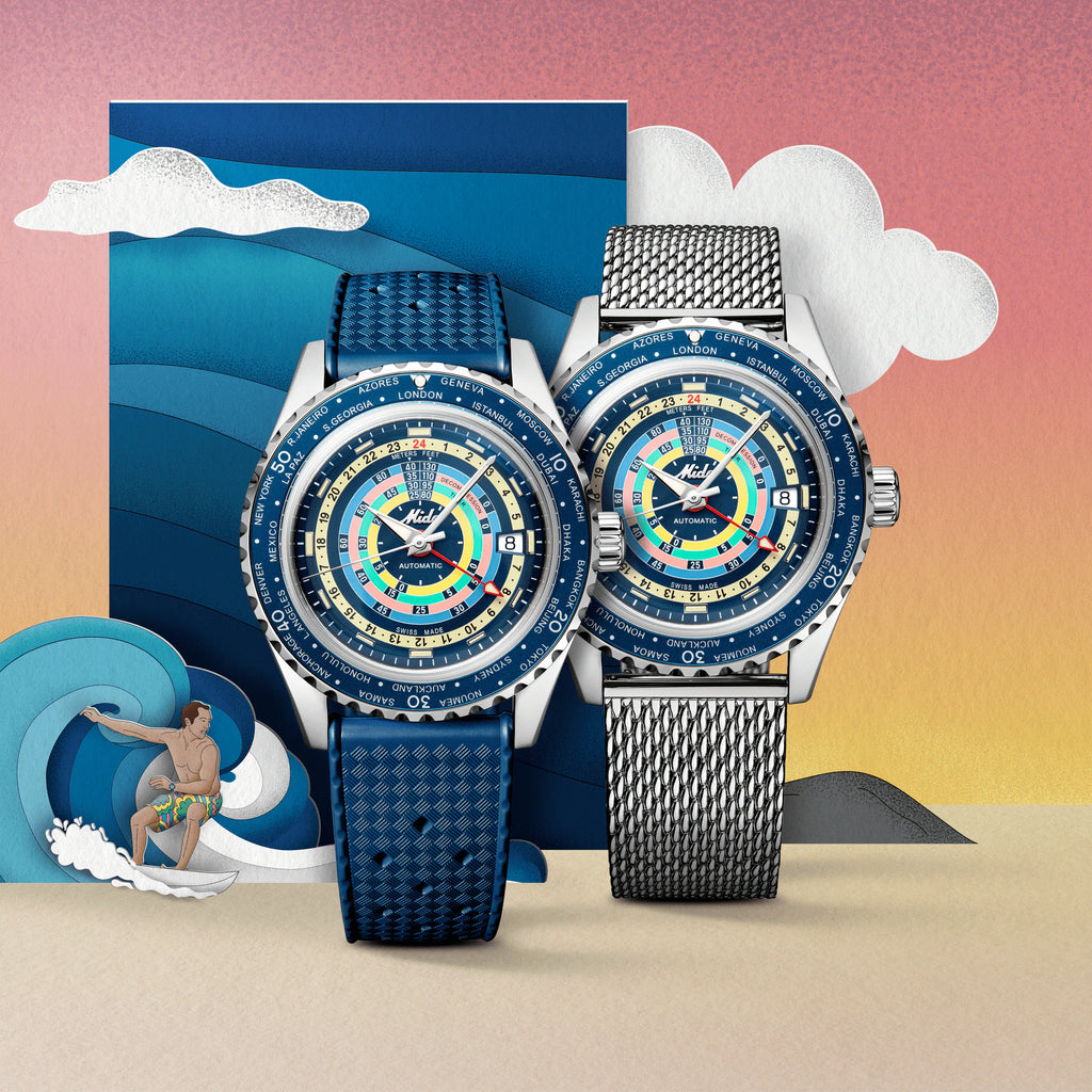MIDO OCEAN STAR DECOMPRESSION WORLDTIMER - M026.829.17.041.00
