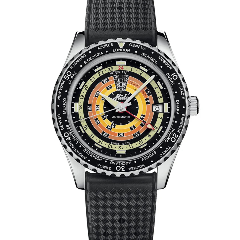 MIDO OCEAN STAR DECOMPRESSION WORLDTIMER - M026.829.17.051.00