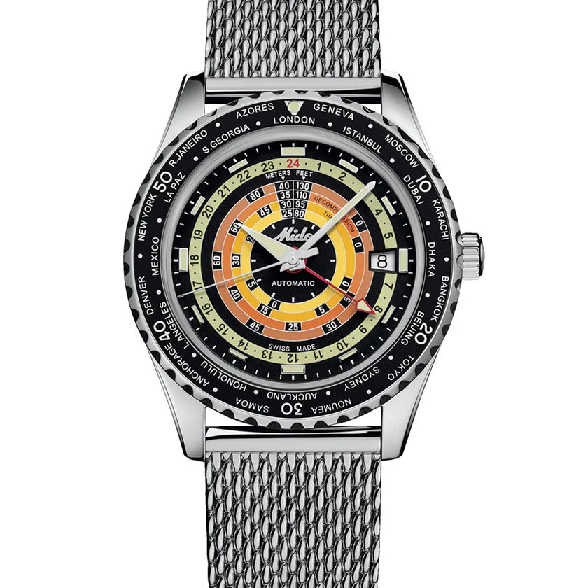 MIDO OCEAN STAR DECOMPRESSION WORLDTIMER - M026.829.17.051.00