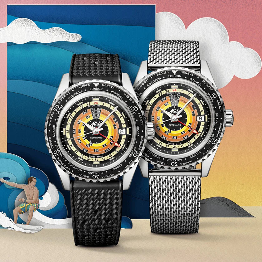 MIDO OCEAN STAR DECOMPRESSION WORLDTIMER - M026.829.17.051.00