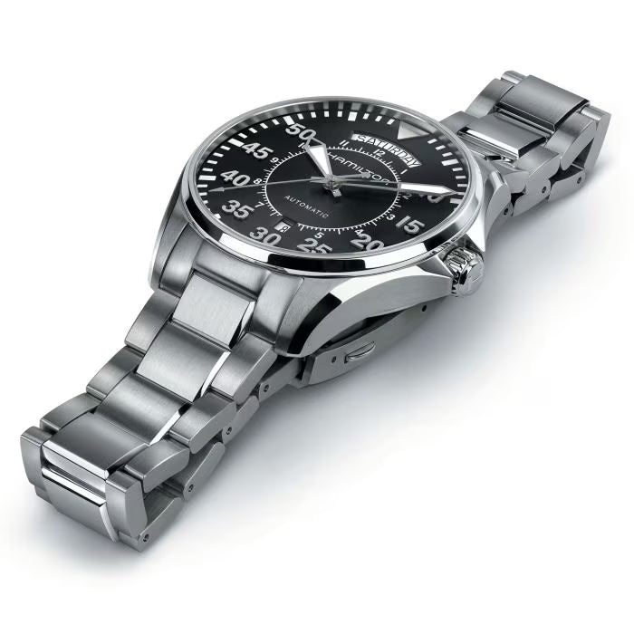 HAMILTON KHAKI AVIATION PILOT DAY DATE AUTO H64615135