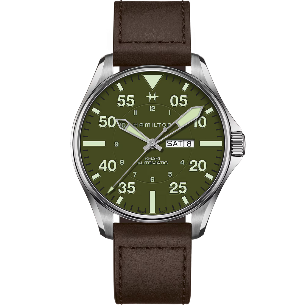HAMILTON KHAKI AVIATION PILOT SCHOTT NYC - LIMITED EDITION H64735561