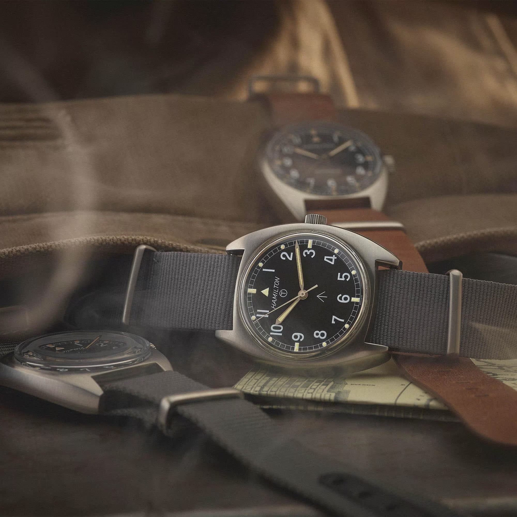 HAMILTON KHAKI AVIATION PILOT PIONEER MECHANICAL H76419531