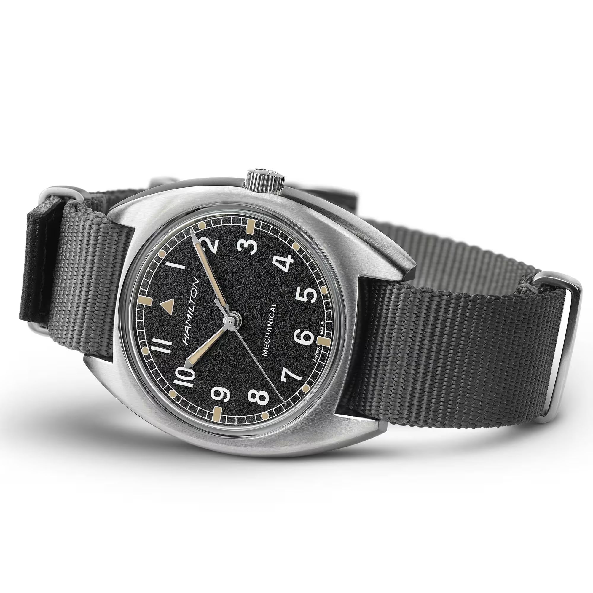 HAMILTON KHAKI AVIATION PILOT PIONEER MECHANICAL H76419931