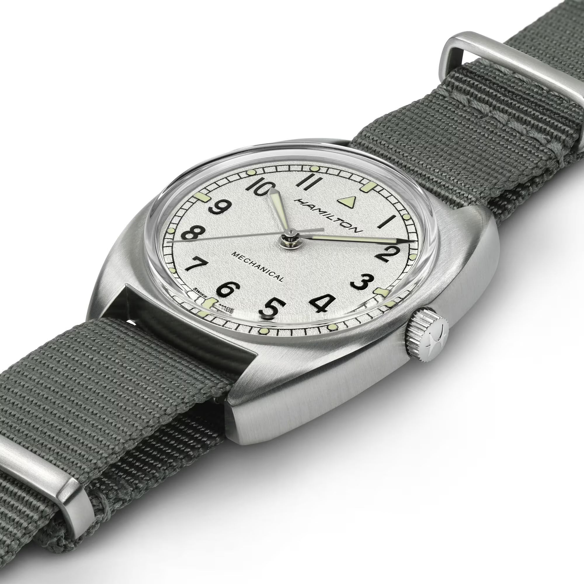 HAMILTON KHAKI AVIATION PILOT PIONEER MECHANICAL H76419951