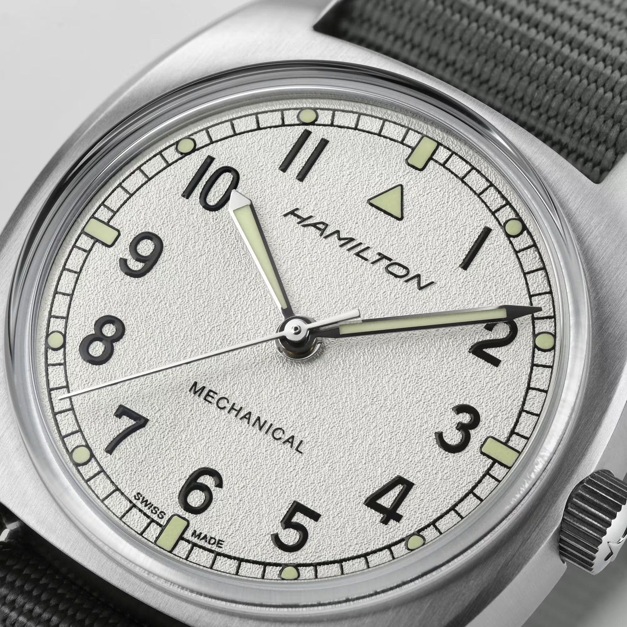 HAMILTON KHAKI AVIATION PILOT PIONEER MECHANICAL H76419951