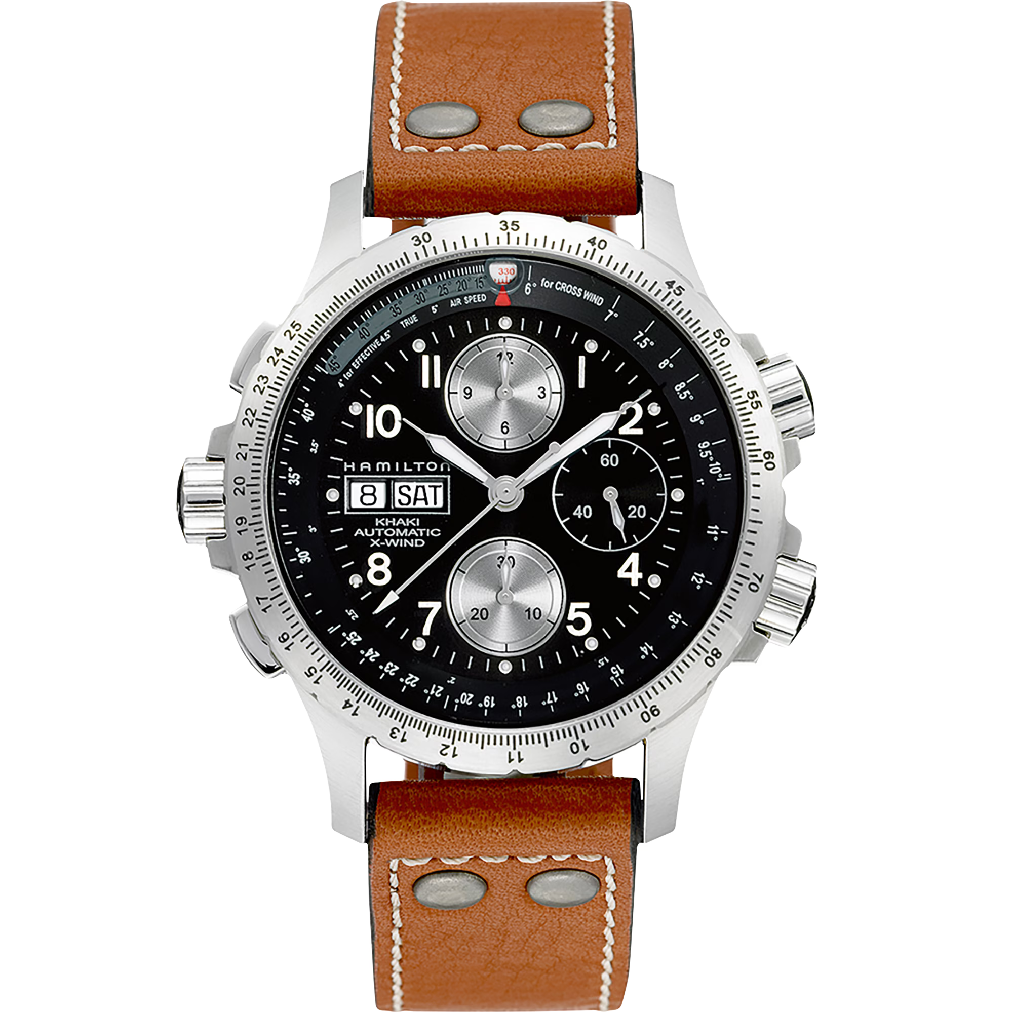 HAMILTON KHAKI AVIATION X-WIND AUTO CHRONO H77616533