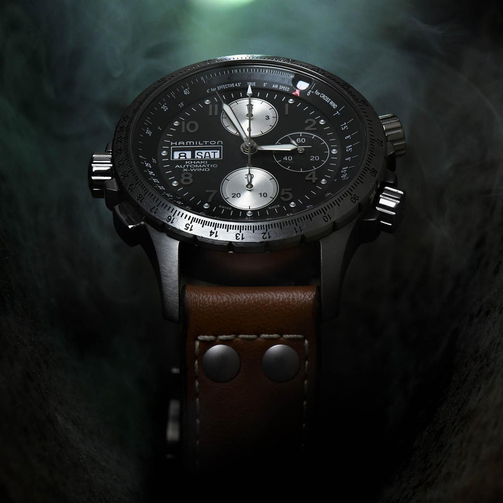 HAMILTON KHAKI AVIATION X-WIND AUTO CHRONO H77616533