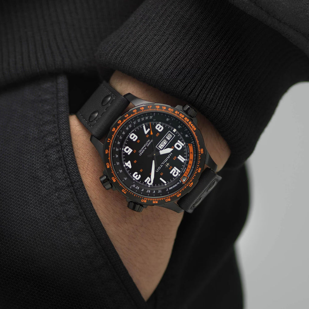 HAMILTON KHAKI AVIATION X-WIND DAY DATE AUTO H77785733
