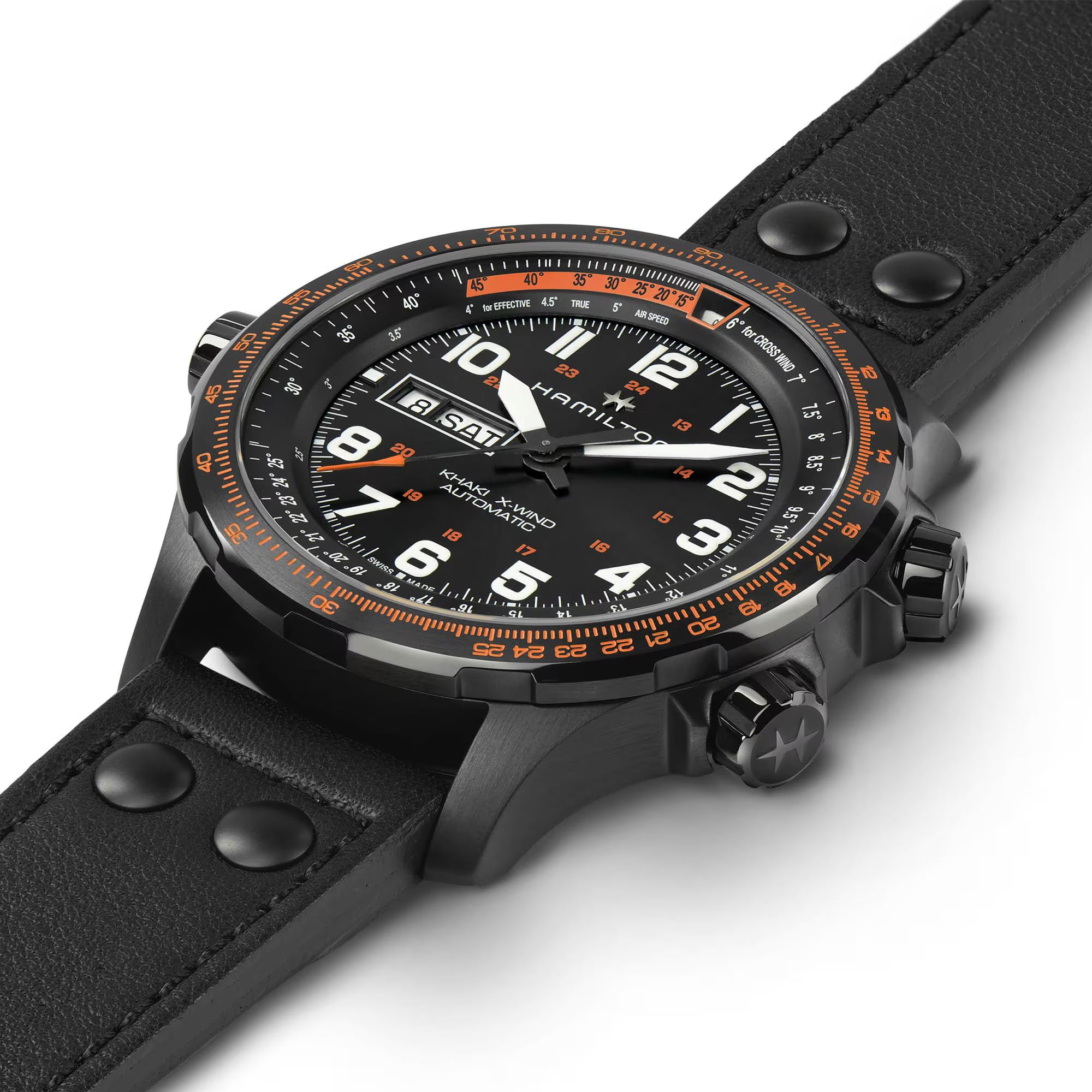 HAMILTON KHAKI AVIATION X-WIND DAY DATE AUTO H77785733